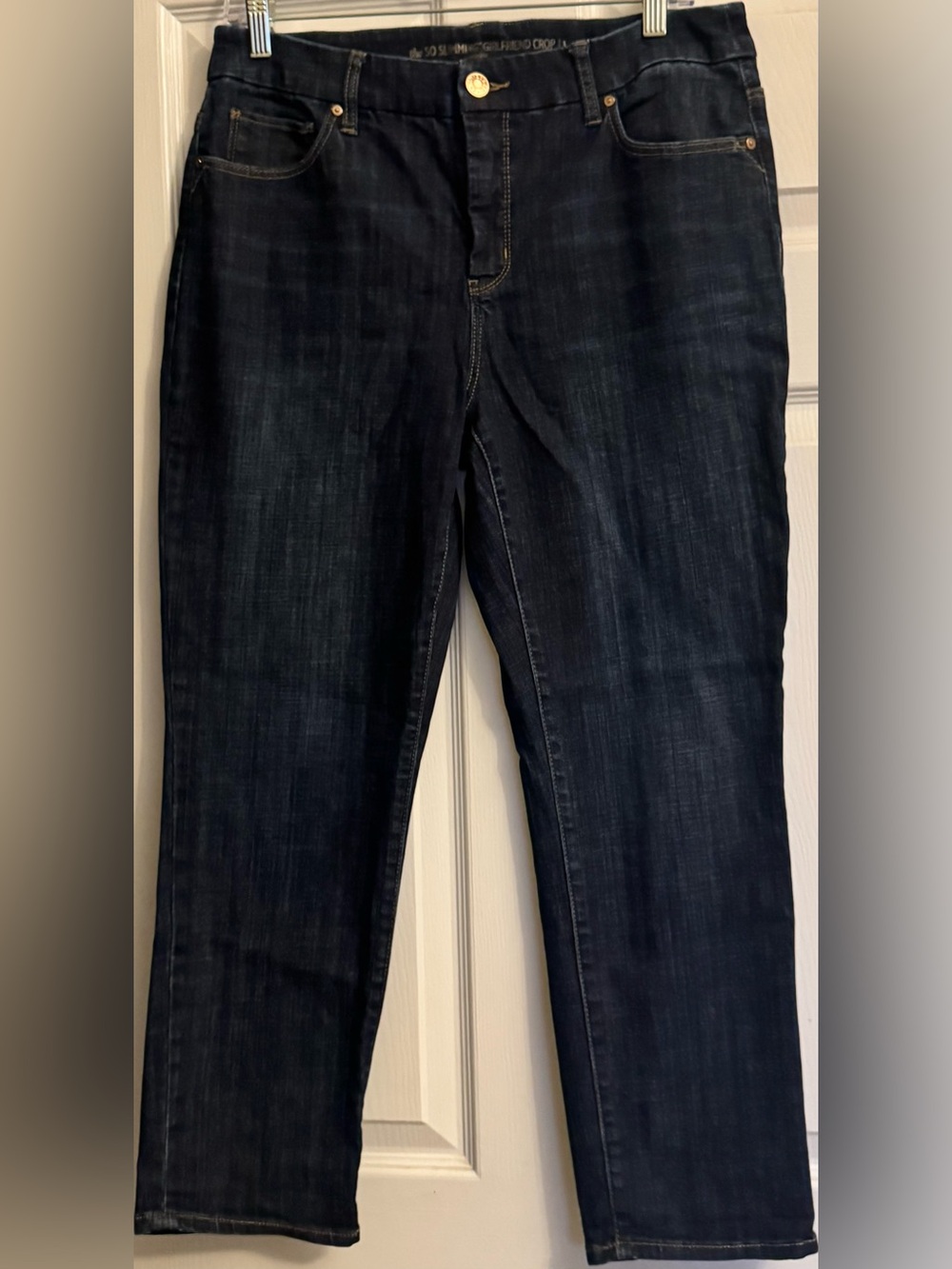 Chico’s So Slimming Girlfriend Crop Dark Wash Women's Jeans